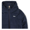 Navy Logo Puffer Coat