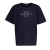 Navy Blue Contrast Shield T-Shirt