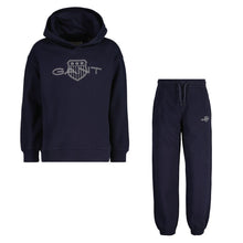 Load image into Gallery viewer, Navy Contrast Shield Logo Tracksuit