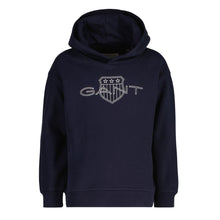 Load image into Gallery viewer, Navy Contrast Shield Hoodie