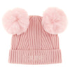 Pink Pom Pom Beanie Hat