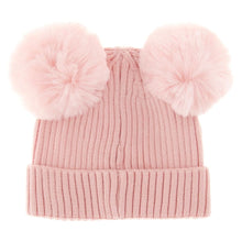 Load image into Gallery viewer, Pink Pom Pom Beanie Hat