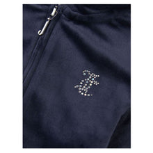 Load image into Gallery viewer, Navy Wide Leg Diamante &quot;JC&quot; Tracksuit