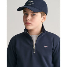 Load image into Gallery viewer, Navy Half Zip Sweatshirt