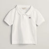 Babies White Pique Polo Top