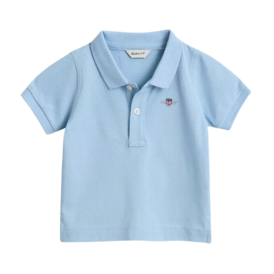 Polo shirt baby blue best sale