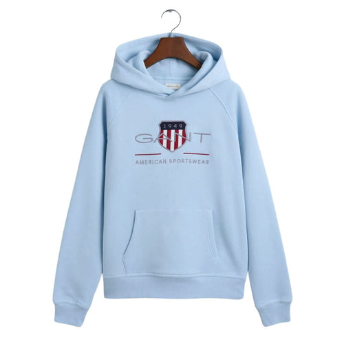 Pale Blue Shield Hoodie