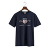 Navy Large Shield Logo T-Shirt