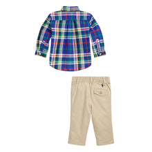 Load image into Gallery viewer, Checked Shirt &amp; Chinos 2 Piece Set