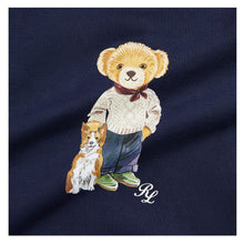 Load image into Gallery viewer, Navy Bear Baby Sweat Top