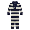 Navy & Beige Knitted Coverall