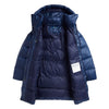 Girls Navy Quilted Down Coat