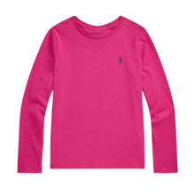 Load image into Gallery viewer, Girls Pink LS Logo T-Shirt