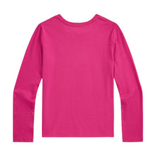 Load image into Gallery viewer, Girls Pink LS Logo T-Shirt