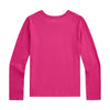 Girls Pink LS Logo T-Shirt