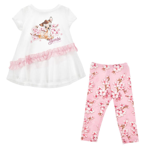 PRE ORDER - Pink & White Bambi Legging Set