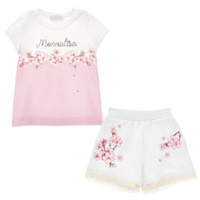 Load image into Gallery viewer, PRE ORDER - Pink &amp; White Blossom Shorts Set