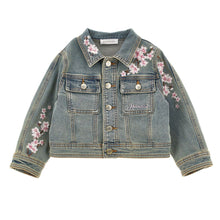 Load image into Gallery viewer, Blossom Embroidered &quot;Bambi&quot; Denim Jacket