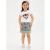 PRE ORDER - Bambi & Blossom Embroidered Denim Skirt