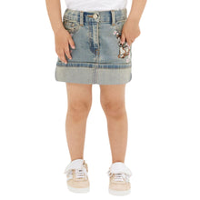 Load image into Gallery viewer, PRE ORDER - Bambi &amp; Blossom Embroidered Denim Skirt