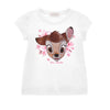 PRE ORDER - White Bambi Rhinestone T-shirt