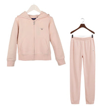 Load image into Gallery viewer, Nude Pink Zip Up Hoodie Tracksuit