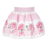 Pink Roses Skirt Set