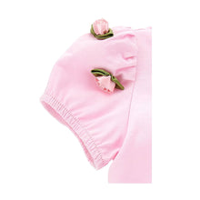 Load image into Gallery viewer, PRE ORDER - Pink Rosebud T-Shirt &amp; Skirt Dungarees