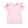 PRE ORDER - Pink Rosebud T-Shirt & Skirt Dungarees