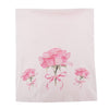 Reversible Pink & White Roses Baby Blanket