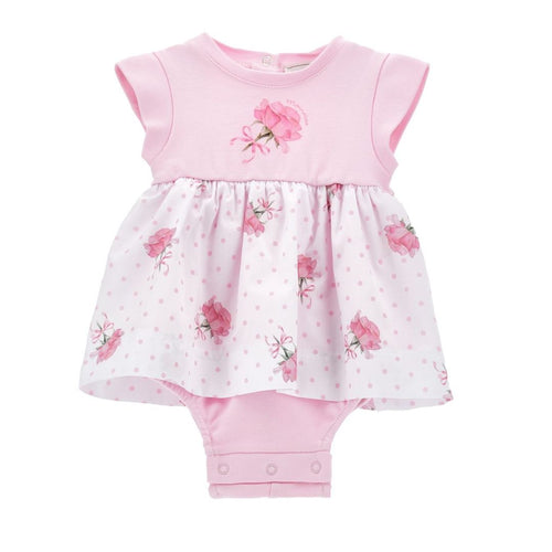 PRE ORDER - Babies Pink Roses Dress