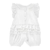 PRE ORDER - White & Gold Bow Shortie