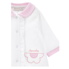 Load image into Gallery viewer, PRE ORDER - White &amp; Pink Babygrow