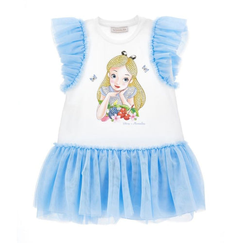 PRE ORDER - Blue Rhinestone & Tulle Alice Dress