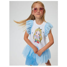 Load image into Gallery viewer, PRE ORDER - Blue Rhinestone &amp; Tulle Alice Dress