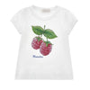 PRE ORDER - White "Alice" Fruits Rhinestone T-Shirt