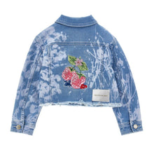 Load image into Gallery viewer, PRE ORDER - Rhinestone &amp; Embroidered &quot;Alice&quot; Denim Jacket