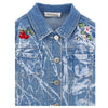 PRE ORDER - Rhinestone & Embroidered "Alice" Denim Jacket