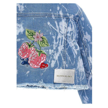 Load image into Gallery viewer, PRE ORDER - Rhinestone &amp; Embroidered &quot;Alice&quot; Denim Jacket