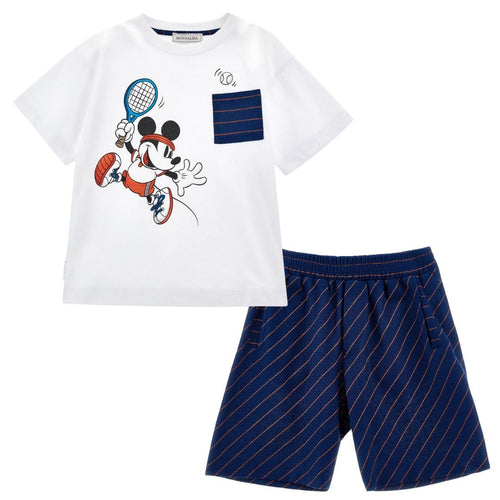 PRE ORDER - Navy Mickey Mouse Shorts Set