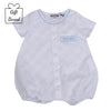 White & Blue Bear Romper Gift Boxed