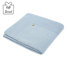 Load image into Gallery viewer, Chalk Blue Knitted Blanket