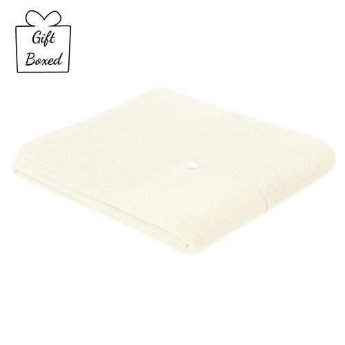 Cream Knitted Blanket