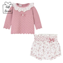 Load image into Gallery viewer, Pink &amp; Floral 2 Piece Set