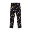 Black & Metallic Gold Hearts Leggings