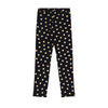 Black & Metallic Gold Hearts Leggings