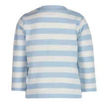 Load image into Gallery viewer, Babies Pale Blue &amp; White LS Pique Top