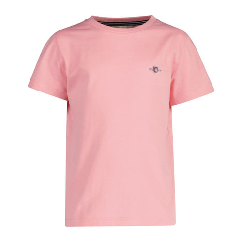 Pink Embroidered Logo T-Shirt