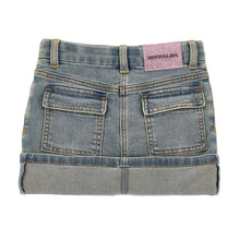 Load image into Gallery viewer, Bambi &amp; Blossom Embroidered Denim Skirt