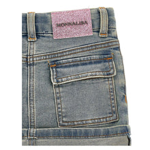 Load image into Gallery viewer, Bambi &amp; Blossom Embroidered Denim Skirt